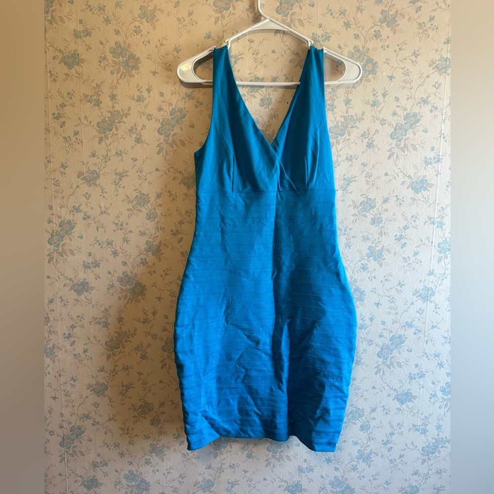 NWT Express Bodycon dress Size Small Blue